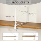 6-Piece Wire Shelf Dividers for Closet Organization, Upgraded C-Clips Adjustable Metal Shelf Dividers Suitable For Bedrooms &