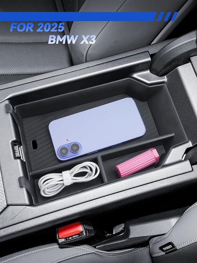 for Model 3 Center Console Organizer Armrest Tray Middle Storage Box Insert Container Durable ABS Plastic Accessories 2024 2025