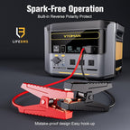 VTOMAN FlashSpeed 1000 Portable Power Station with Jumper Cables, 828Wh LiFePO4 Solar Generator & Car Jump Starter, 1H Fast Charging, 2000W Peak for Home Backup, Camping, Roadside Emergencies