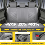 LINGVIDO Car Seat Covers Full Set (5 Seats) - Premium Perforated Nappa Leather, Waterproof Shield, Omni-Adapt Fit SUVs Sedans