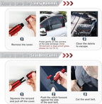 4 Pack Car Window Breaker and Seatbelt Cutter,Auto Rescue Tool,Safe Hammer Car Window Breaker for Land and Underwater,Window 