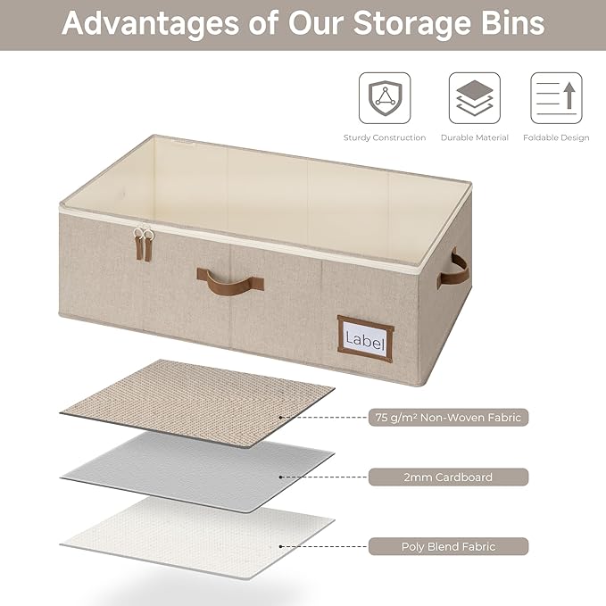 Under Bed Shoe Storage Organizer with Under Bed Storage Bins