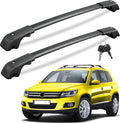 KINGGERI 300Lbs Lockable Roof Rack Cross Bars Compatible with Volkswagen VW Tiguan 2018-2026 and Taos 2022-2026, Heavy Duty Anti-Theft Aluminum Roof Rails Crossbars Rooftop Luggage Racks Carrier