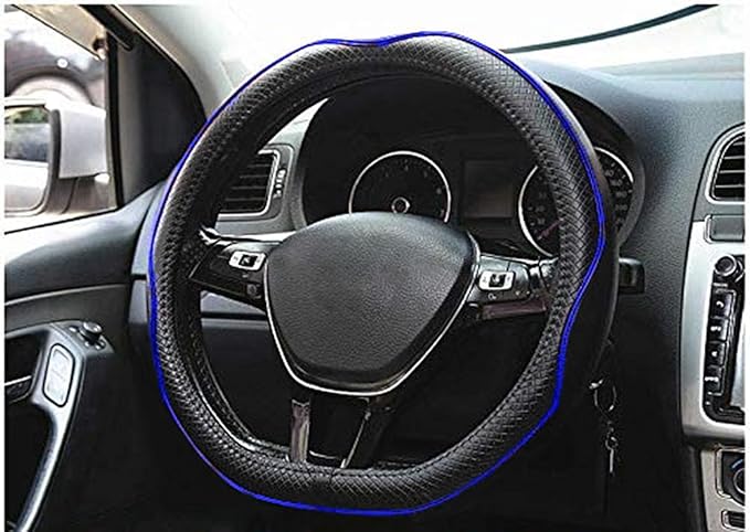 Mayco Bell Flat Bottom Steering Wheel Cover Anti-Slip,Safety,Soft,Breathable,Durable,Full Surround,Comfortable Grip Microfibe