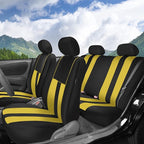 FH Group Car Seat Cover Rear Set Striking Striped Car Seat Covers with Rear Split Bench, Universal Fit Interior Accessories f