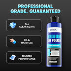 Medium Cut Polish - 17.6 Bottle for Swirl Marks & Light Scratch Removal - Safe Car Paint Polishing Compound - Use by Dual Action Polisher or Hand - All Clear Coats