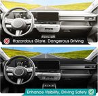 FIILINES Dash Cover for Hyundai Kona 2024-2026 Sunshade Non-Slip Mesh Dash Cover for Kona Accessories Dashboard Cover Mat UV 