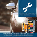 QUIXX QHRK1 Reliable Headlight Restoration Kit, Includes 50g Headlight Polish, 30ml Sealing, Sanding & Polishing Block, 12 Abrasive Papers and 4 Polish Cloths, Can Save a Vehicle from an MOT Failure, Increase Safety