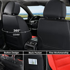 Coverado Car Seat Covers, Front Covers for Cars, Car Seat Cover Front Seats, Car Seat Protector Waterproof, Leather Car Seat 