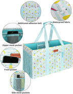 WONDAY Beach Tote,Utility Tote, Extra Large Utility Tote Bag, Reusable Grocery Bags Foldable, Large Tote Bag With Handles Shopping Bags for Beach, Groceries, Picnic, Laundry