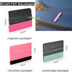 22-Piece Car Window Tint Tool Kit, Professional Vinyl Wrap Kit with Felt Squeegee, Retractable Knife & Micro Stick - Anti-Scratch Vehicle Film, Wallpaper & Glass Decal Installation Set