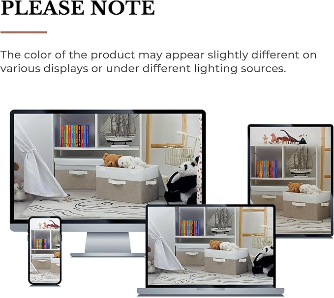 GRANNY SAYS Storage Bins with Lids, Decorative Storage Boxes, Clothes Stoarge Bins, Shelf Baskets, Closet Storage Bins for Cl