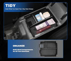 2026 Upgrade Center Console Organizer fit for 2025 2026 Ford Bronco 4 Door Bronco Center Console Storage with Rubber Mats for Ford Bronco 2025+ Storage Accessories|Not for 2 Dooor/Manual/Sport Model|