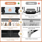Wardrobe Closet, Portable Closets for Hanging Clothes 19mm Steel Tube Portable Wardrobe Closet for Bedroom, Clothes Rack with