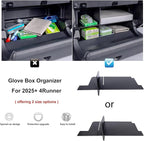 JDMCAR 2PCS Hidden Storage Box and Glove Box Organizer Compatible with 2025 2026 Toyota 4Runner Accessories