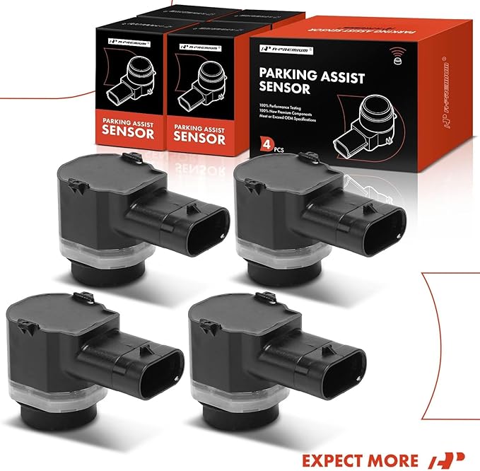 A-Premium 4-PC Reverse Backup Parking Assist Sensor Compatible with Ford, Land Rover, Jaguar & Aston Martin Models - Escape 2