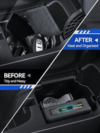for Acura Integra Center Console Organizer 2023 2024 2025 Acura Integra Accessories Armrest Tray Middle Storage Box Insert Container Durable ABS Plastic