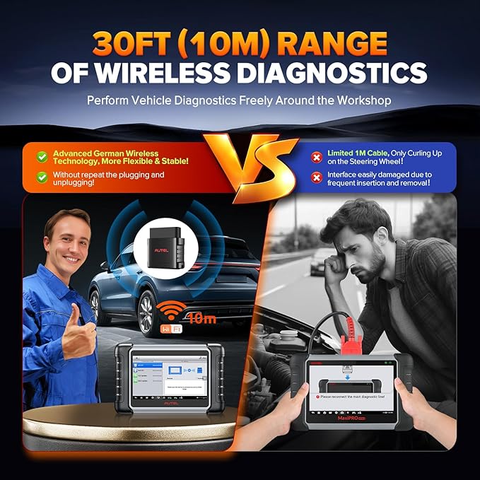 Autel MaxiSys MaxiVCI VCI Mini OBD2 Adapter Connector, 2026 Vehicle Wireless Diagnostic Interface, Work w/Autel Scanner