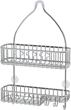 Simple Houseware Bathroom Hanging Shower Head Caddy Organizer, Chrome (26 x 16 x 5.5 inches)