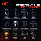 A-Premium 140 PCS 14 Sizes Car Retainer Clip Kit Compatible with Ford Escape 2020-2024, Bumper Fender Door Weatherstrip Trim 