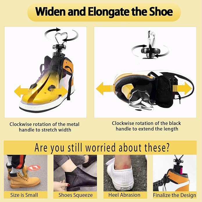 Shoe Stretcher Men and Women, Adjustable Boot Stretcher for Women Shoe Tree For Wide Feet, Shoe Expander