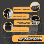 Snow Chains for Car Tires, Tire Chains for Passenger Cars, Sedan, SUVs, Quick Fit & Easy Installation, Portable Reusable Emer