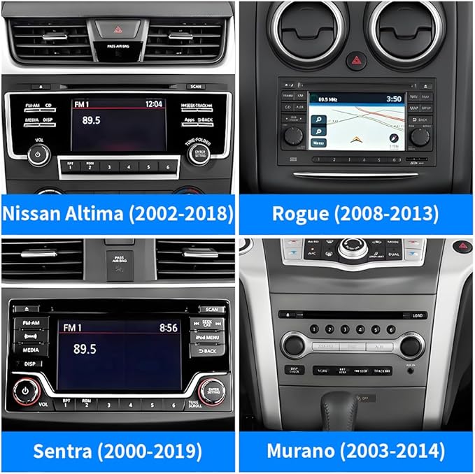 Car Phone Mount Holder For Nissan Altima 2002-2018，Rogue 2008-2013，Sentra 2000-2019，Murano 2003-2014 Auto Accessories Navigation Bracket Interior CD Slot Mount Decoration dash board Mobile Cell case