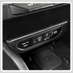 Center Console Switch Cover,for Kia K4 2024 2025 2026, Door Panel Cover,USB Panel Cover,Charging Port USB Hole Protective Cover - Carbon Fiber Protective Accessories