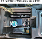 TACOBRO Center Console Organizer Compatible with 2020-2023 Silverado/Sierra 2500/3500HD/ 2019-2022 Chevy Silverado 1500 / GMC Sierra 1500 Accessories - Full-Coverage Insert Tray, ABS material Black