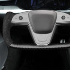 MEWANT Hand Stitched Tesla Model S Yoke Steering Wheel Cover Wrap for Tesla Model S 2021-2023 / Model X 2021-2023 Tesla Yoke Steering Wheel Accessories