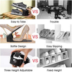 Neprock Shoe Rack Shoe Organizer Space-Saving Storage Shoe Organizer for Closet,Shoe Stacker Shoe Slots Space Saver Double St