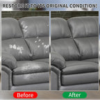 Dark Gray Leather Recoloring Balm with 100ml Mink Oil,Leather Couch Scratch Remover,Leather Repair kit for Vinyl Furniture an