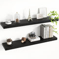 36 Inch Floating Shelves, 8 Inch Deep Floating Shelves for Wall, Hanging Shelf with Invisible Brackets, Deep Shelves for Bath