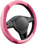 Road Comforts Car Steering Wheel Cover - Microfiber Leather Steering Wheel Wrap Sports 14.5-15 Inch Steering Wheel Cover Non-