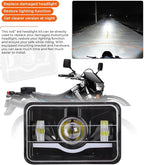 4x6 LED Headlight Kit for Suzuki DR-650 | for Suzuki DRZ400 with Mounting Bracket Hardware Headlight High Brightness Three Mo