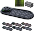 RJDJ Multifunctional Car Anti-Slip Mat, 360° Rotatable 4-in-1 Mobile Phone Stand On-Board Anti-Slip Pad, Car Dashboard Suppor
