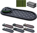 RJDJ Multifunctional Car Anti-Slip Mat, 360° Rotatable 4-in-1 Mobile Phone Stand On-Board Anti-Slip Pad, Car Dashboard Suppor