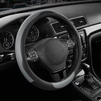 Road Comforts Steering Wheel Cover, Breathable Anti-Slip Leather Steering Wheel Cover, Universal Fit 14.5–15 Inch, Comfortabl
