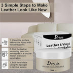 Leather Recoloring Balm, Leather Color Restorer Conditioner, Leather Restorer for Couches Paint, Leather Scratch Remover, Scr