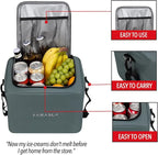 Farasla Waterproof Trunk Organizer with Insulated Leakproof Cooler Bag, Foldable Cover, Adjustable Securing Straps (4-in-1