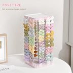 POVETIRE Bow Holder for Girls Hair Bows,Pink Hair Bow Organizer, Hair Clips Stand Hair Accessories Rack Display Decors Baby N
