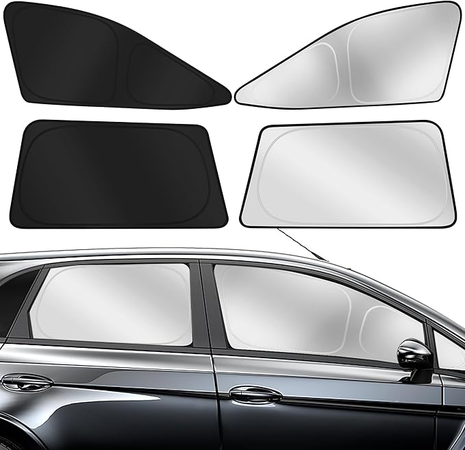 XHRING Car Window Shades Covers Rear Side for Ford F150 2021-2025 2026 Lariat King Ranch Platinum XL XLT Limited Raptor Accessories Truck Screen Sunshade Shield Visor