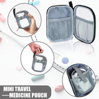 GDNasist Medicine Storage Bag, Medical Bag Pill Bottle Organizer for Emergency, Medicine Box Empty with Small Portable Pouch,