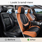 Coverado Seat Covers, Car Seat Covers Front Seats, Car Seat Cover, Car Seat Protector Waterproof, Car Seat Cushion Nappa Leat