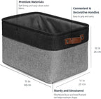 OrganiHaus Large Fabric Storage Baskets for Shelves 3 Pack, 15x11in Closet Storage Bins, Canvas Storage Bin for Organizing, C