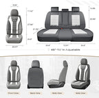 Coverado Car Seat Covers, Front Covers for Cars, Car Seat Cover Front Seats, Automotive Seat Cover, Waterproof, Leather Car S