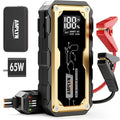 Car Jump Starter with 65W Quick Charger 24000mAh Battery Pack,12V Car Battery Jumper Starter Portable,LED Display,All Gas 12L Diesel Engine Booster,Jump Box with LED Light,Jump Cable