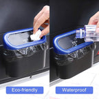 Accmor Car Trash Can with Lid, Waterproof Vehicle Trash Bin Car Dustbin Garbage Organizer Storage, 2 Pack Mini Garbage Bin Trash Container for Auto Cars, Home, Office