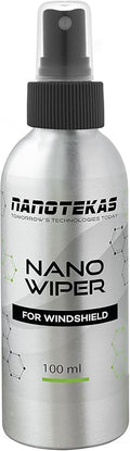 Ceramic Coating for Cars - Nano Wiper Auto Protection Spray Wax - 100 ml Windshield Water Repellent - Glass Guard Car Sealant