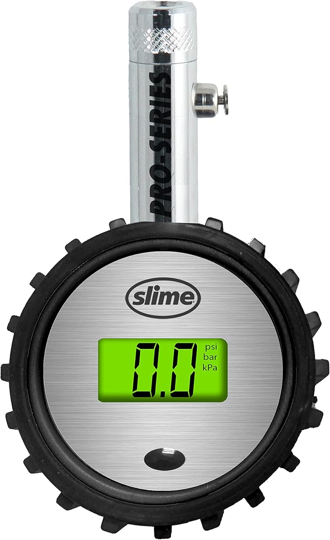 Slime 20456 Tire Pressure Gauge, Pro-Series, Mini, Digital Precision, (5-100 psi)